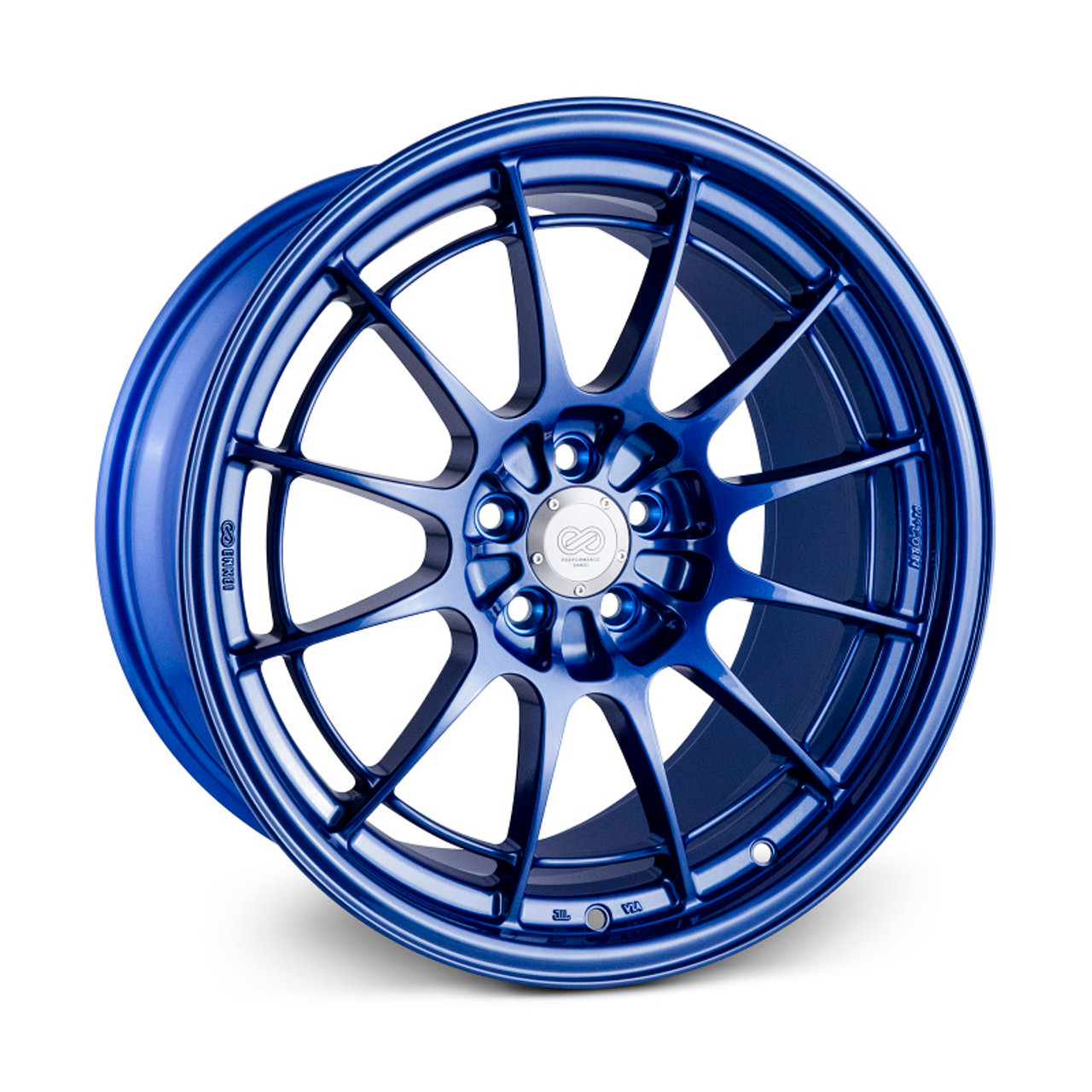 Enkei NT03+M 18x9.5 5x114.3 40mm Offset 72.6mm Bore Victory Blue Wheel G35/350z