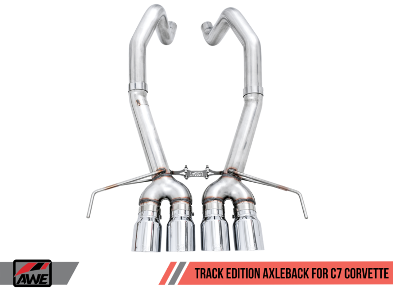 AWE Tuning 14-19 Chevy Corvette C7 Z06/ZR1 (w/o AFM) Track Edition Axle-Back Exhaust w/Chrome Tips