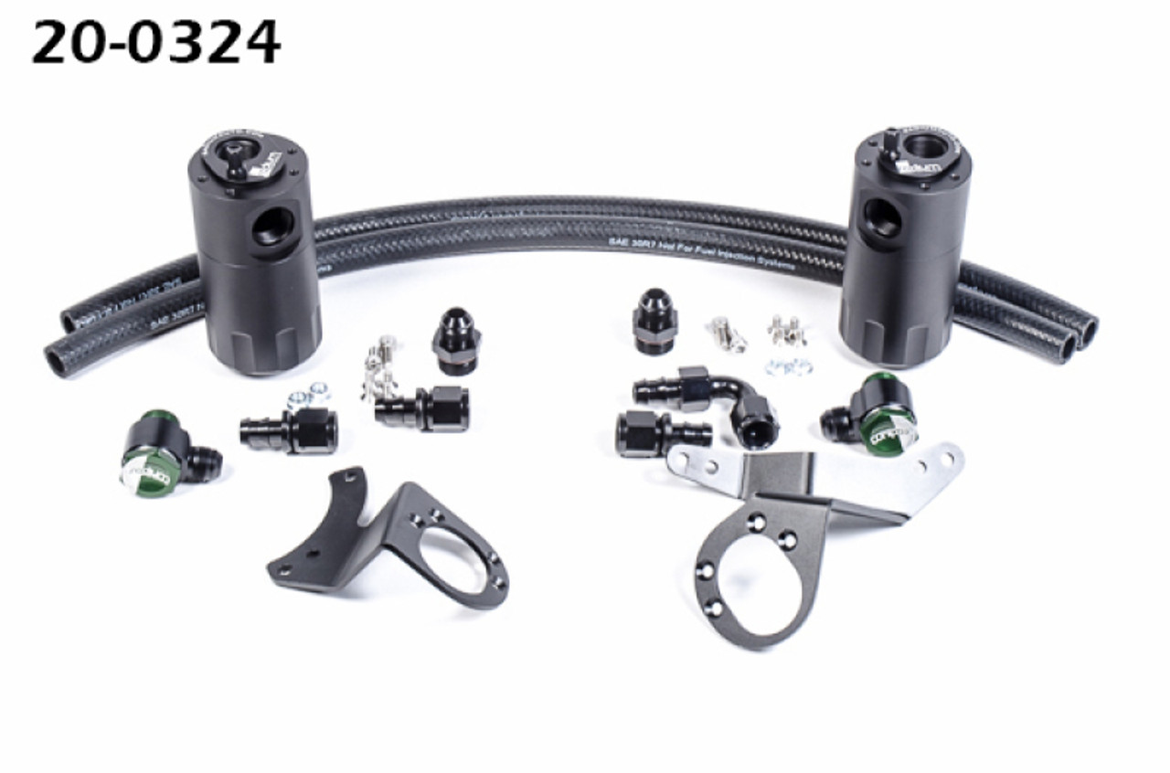 Radium Engineering 11-14 Ford Mustang GT Dual Catch Can Kit