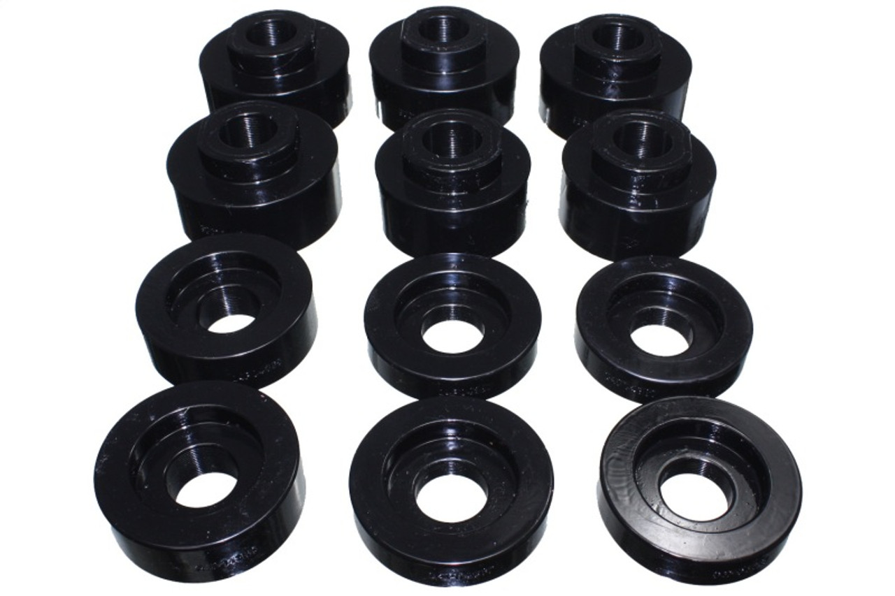 Energy Suspension 08-16 Ford F-250/F-350/F-450/F-550 Super Duty STD/Super Cab Black Body Mount Set