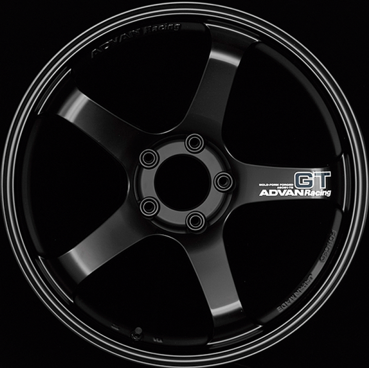 Advan GT 19x10.5 +15mm 5-114.3 Racing Semi Gloss Black Wheel