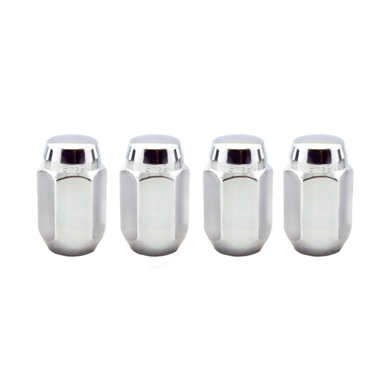 McGard Hex Lug Nut (Cone Seat) 7/16-20 / 13/16 Hex / 1.5in. Length (4-Pack) - Chrome