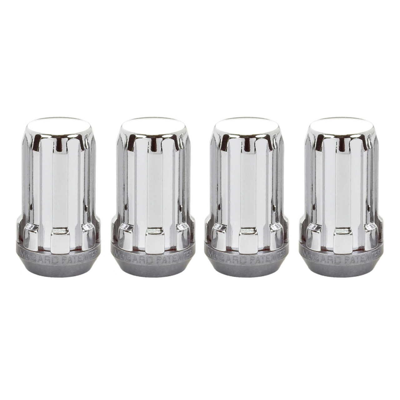 McGard SplineDrive Lug Nut (Cone Seat) M14X1.5 / 1.648in. Length (4-Pack) - Chrome (Req. Tool)