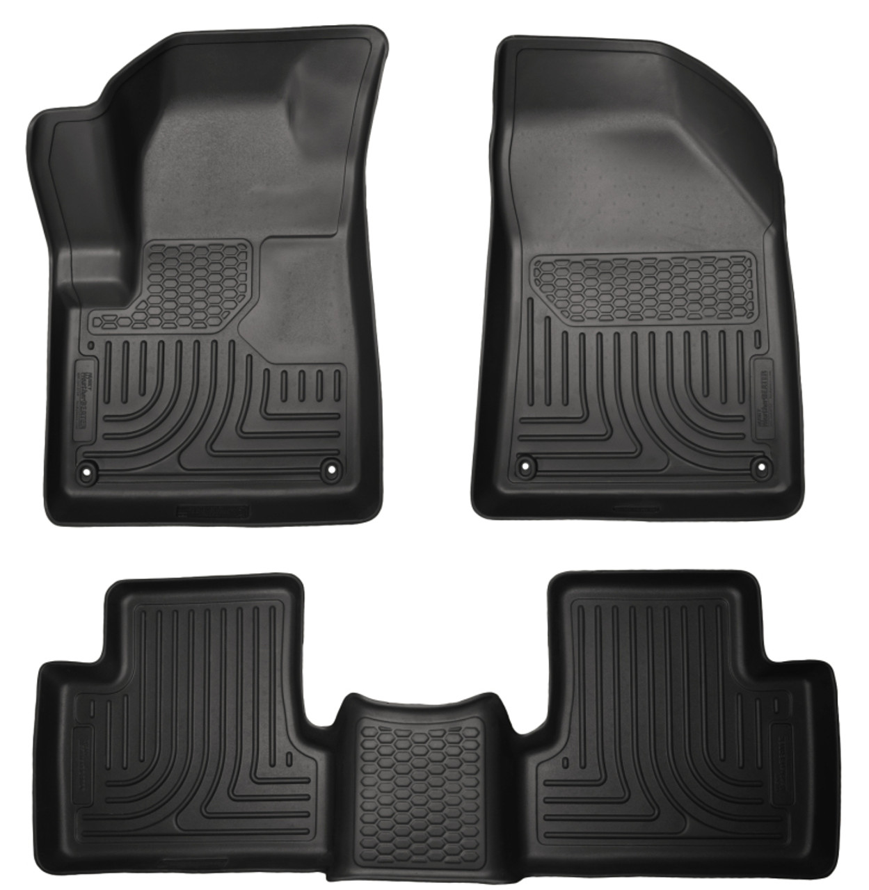 Husky Liners 14 Jeep Cherokee WeatherBeater Black Front and Second Seat Floor Liners