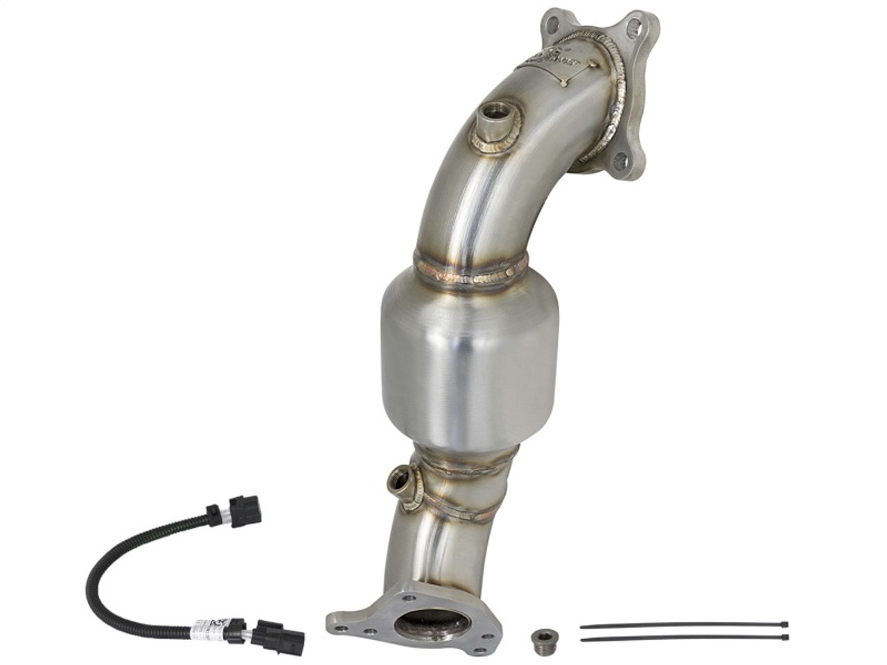 aFe Twisted Steel Down-Pipe w/ Cat (Street) 16-17 Honda Civic 1.5L (T)