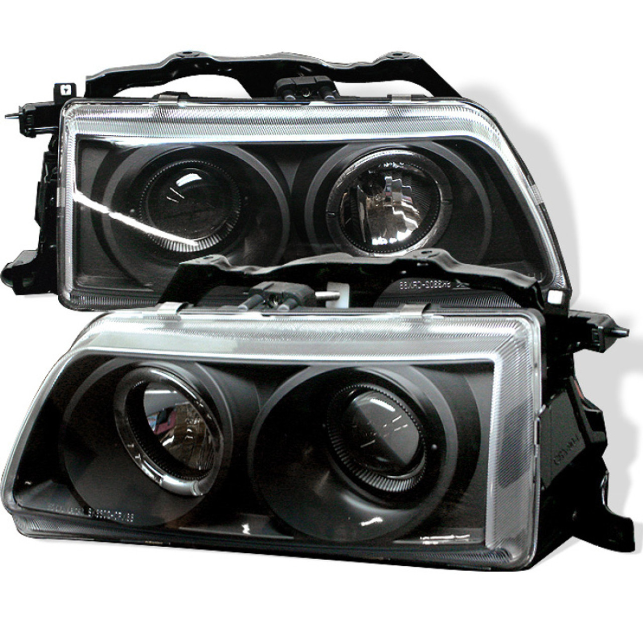 Spyder Honda Civic 88-89/CRX 88-89 Projector Headlights LED Halo Blk PRO-YD-HC88-HL-BK