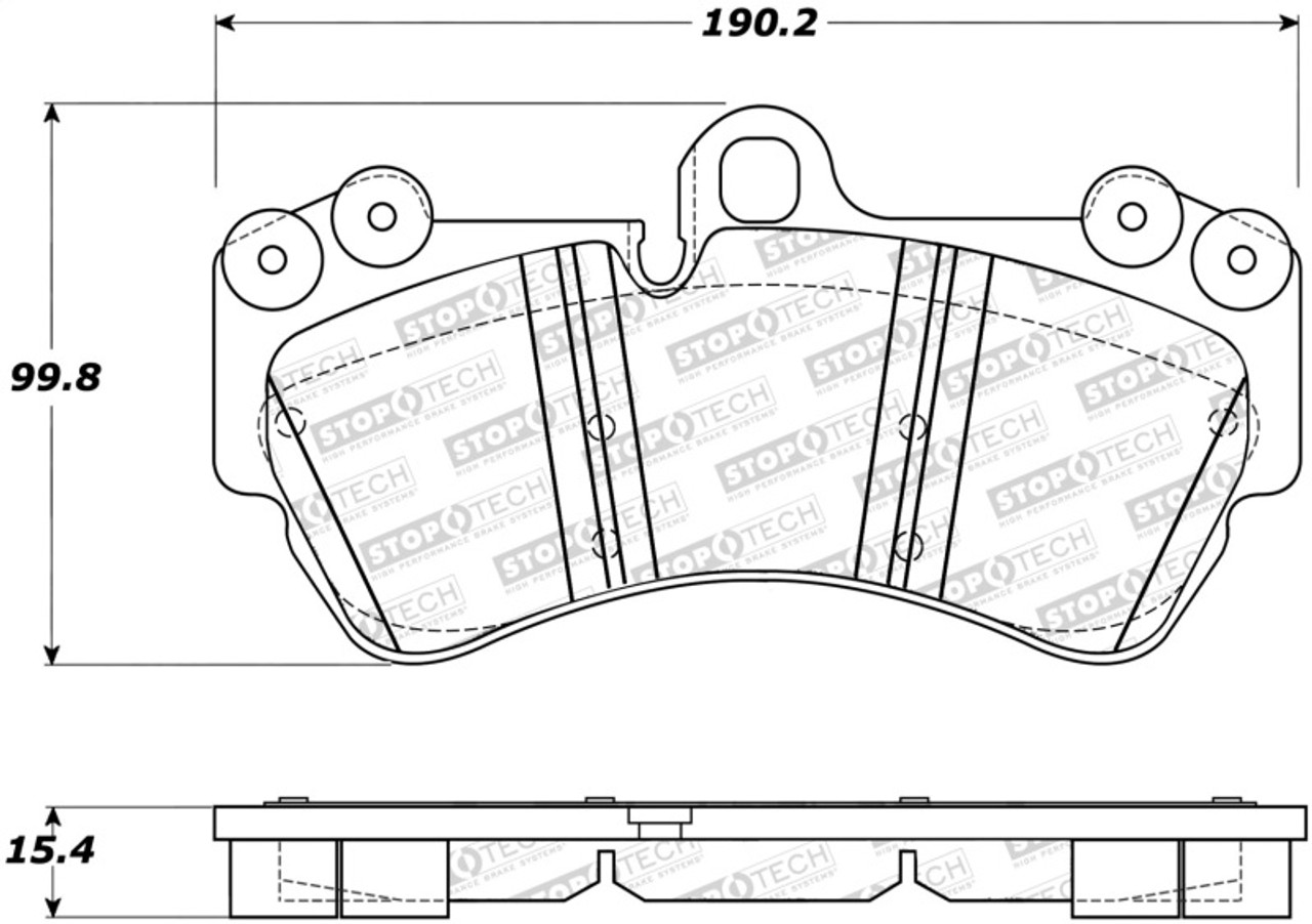 StopTech Street Brake Pads st308.10070