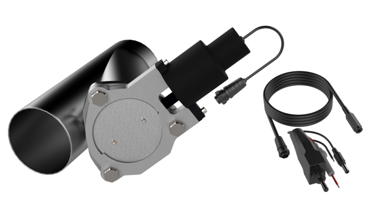 QTP 3.5in Bolt-On QTEC Electric Cutout Valve - Single