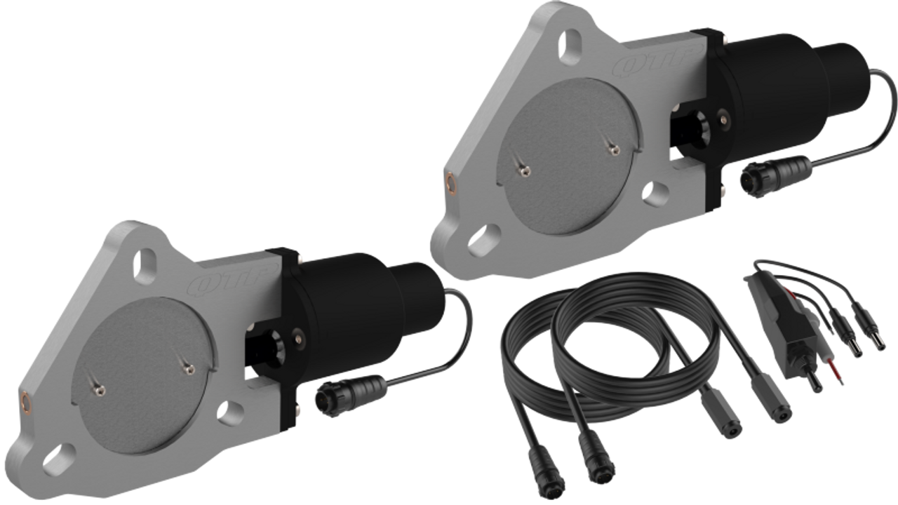 QTP 3in Bolt-On QTEC Dual Electric Cutout Valves - Pair