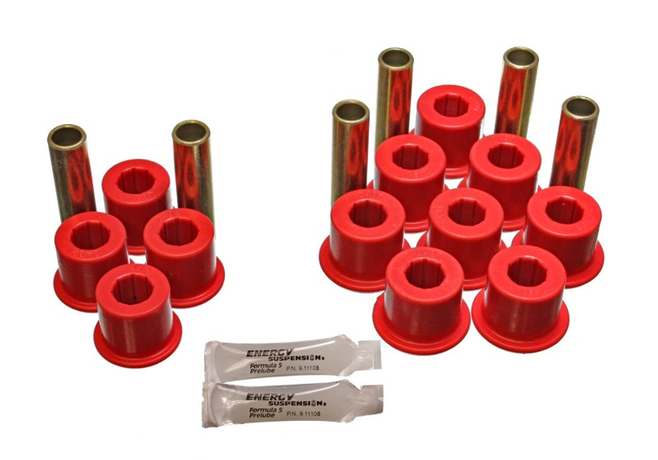 Energy Suspension Rear Spring Bushing Set - Red es5.2113R