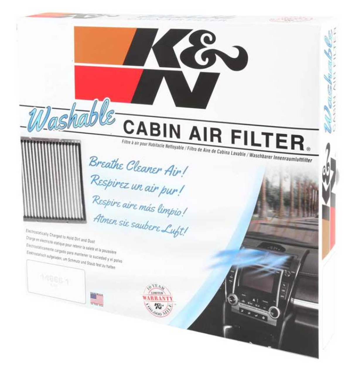 K&N 99-03 Acura TL / 01-03 Acura CL / 98-02 Honda Accord 2.3L/3.0L Cabin Air Filter (2 Per Box)