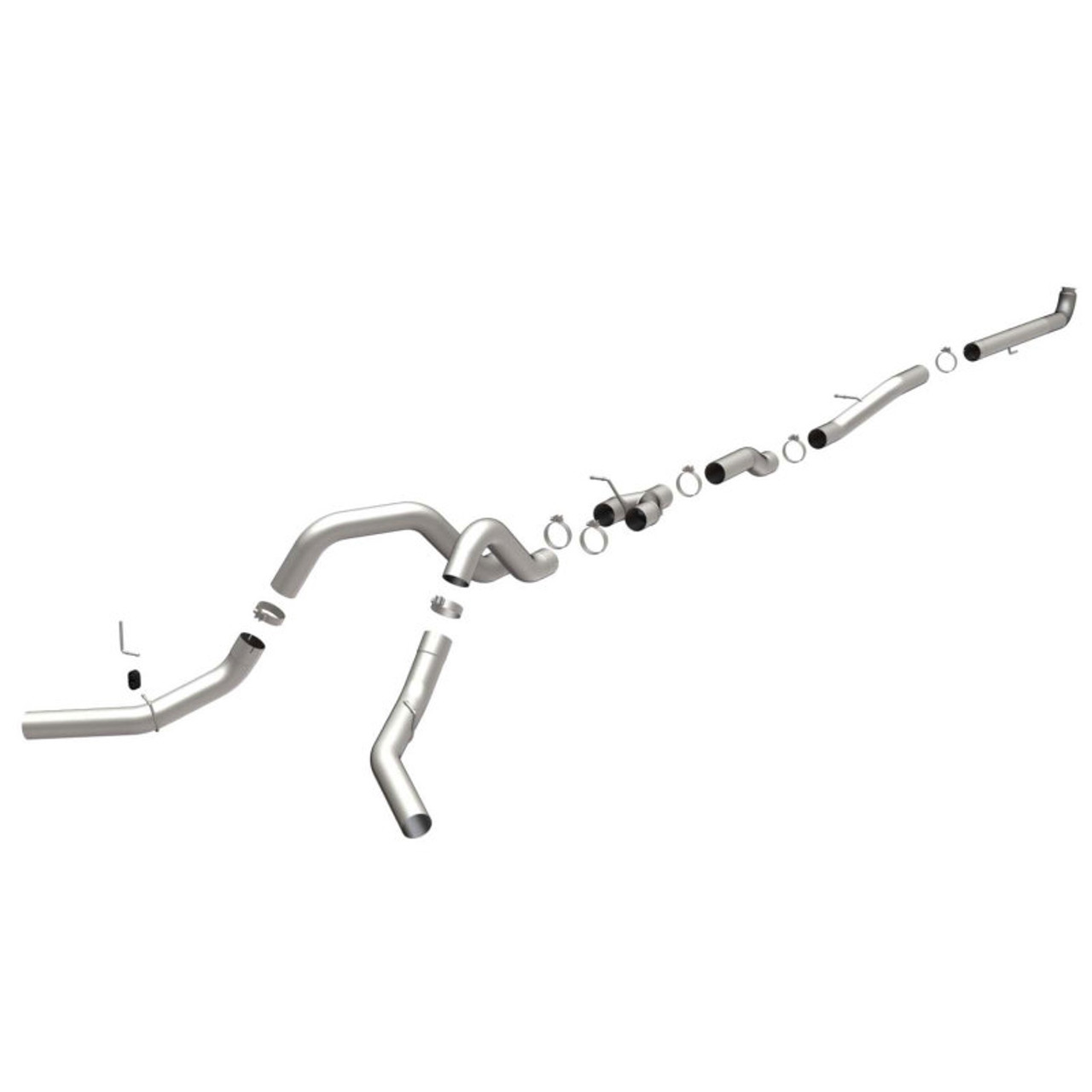Magnaflow 01-07 Chevy/GM Diesel 6.6L 4in Sys C/B Dual E Turbo-Back Custom Build Pipe Kit