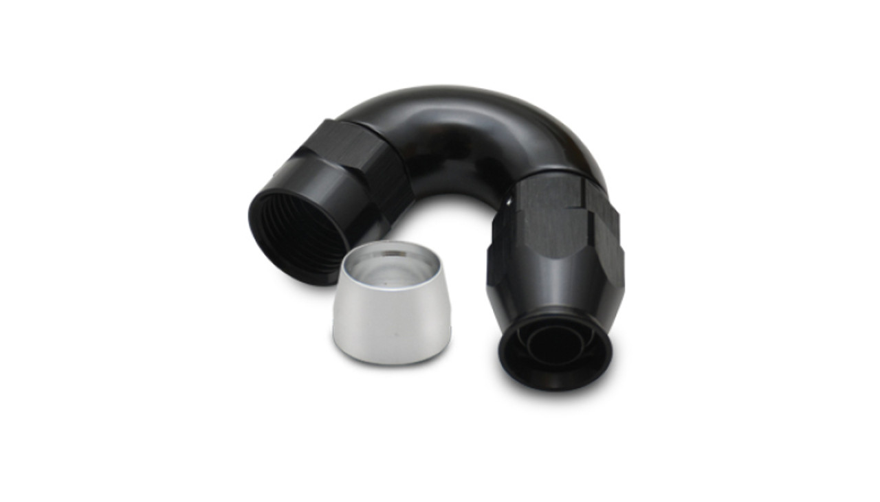 Vibrant -10AN 150 Degree Hose End Fitting for PTFE Lined Hose