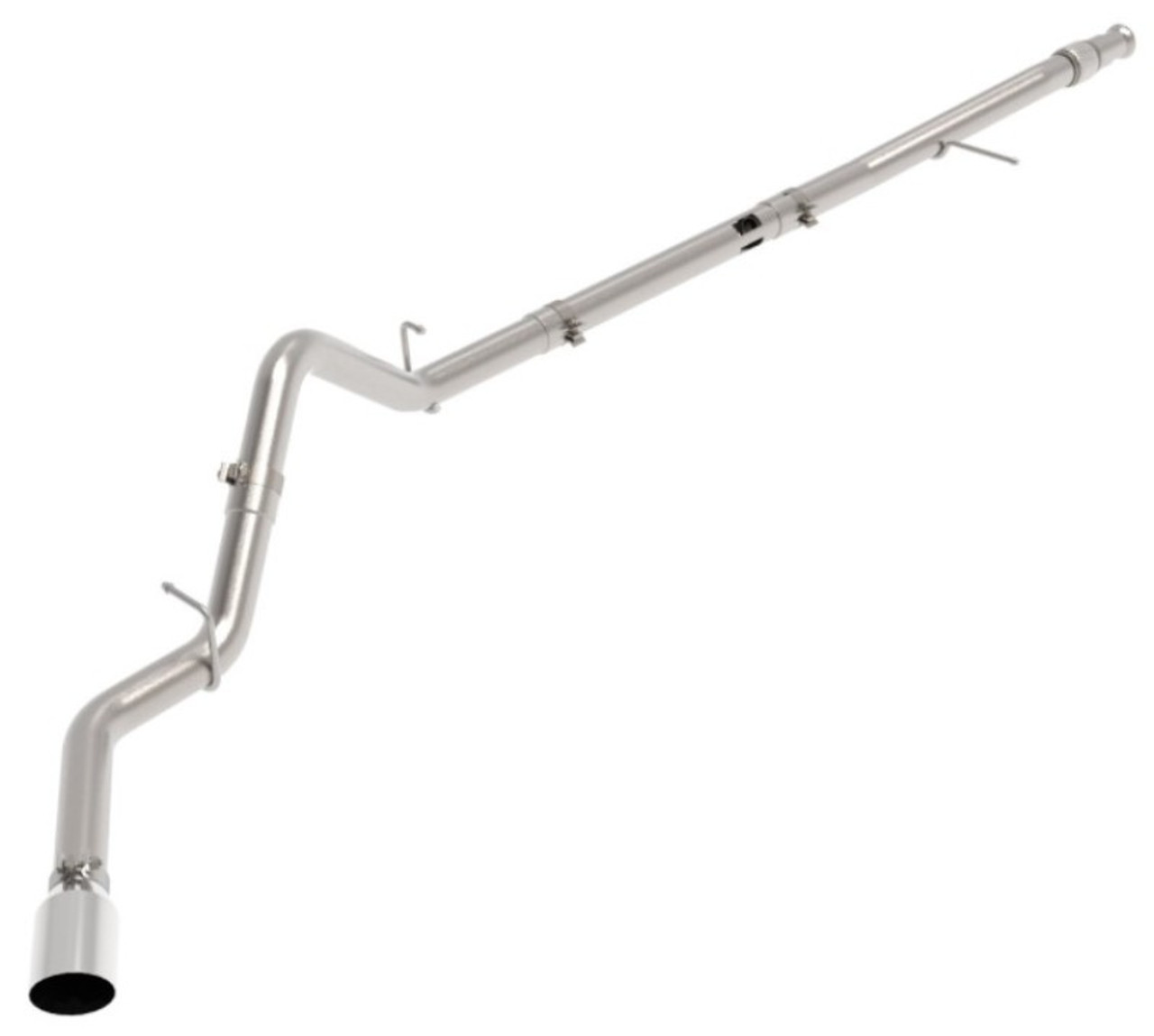 aFe Large Bore-HD 3" 409SS DPF-Back 20-21 GM Trucks L6-3.0L (td) LM2 - Polished Tip
