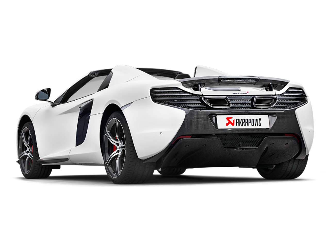Akrapovic 14-17 McLaren 650S/650S Spyder Slip-On Line (Titanium) w/ Carbon Tips