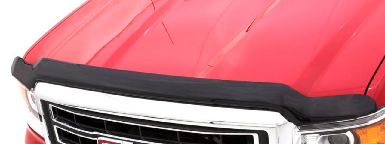 AVS 15-18 GMC Sierra 2500 (Excl. Induction Hood) High Profile Bugflector II Hood Shield - Smoke