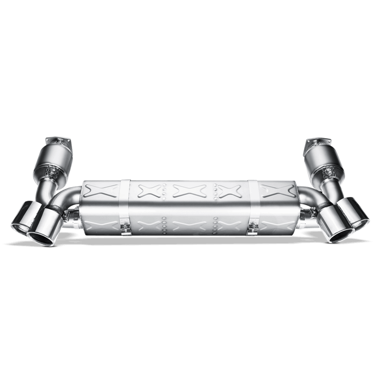 Akrapovic 06-09 Porsche 911 Turbo Slip-On Line (Titanium) w/ Titanium Tips