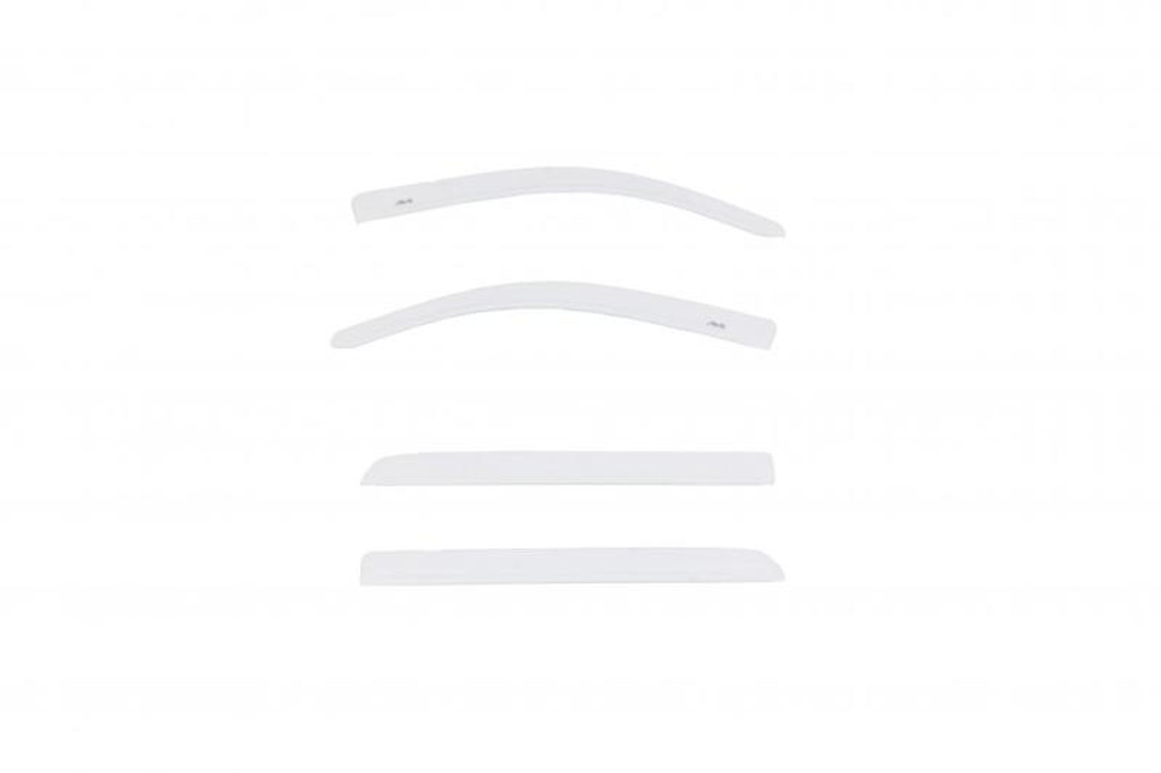 AVS 15-18 Chevy Silverado 1500 Crew Cab Low Profile Color Match Ventvisors 4pc - Summit White
