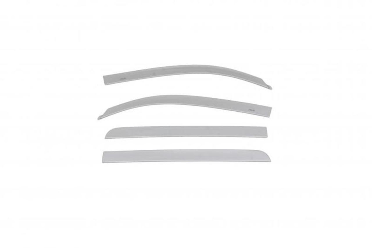 AVS 15-18 Toyota Tundra Crewmax Low Profile Color Match Ventvisors 4pc - Silver Sky Metallic