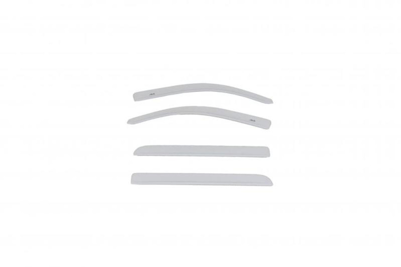 AVS 16-18 GMC Sierra 1500 Crew Cab Low Profile Color Match Ventvisors 4pc - White Frost Tricoat
