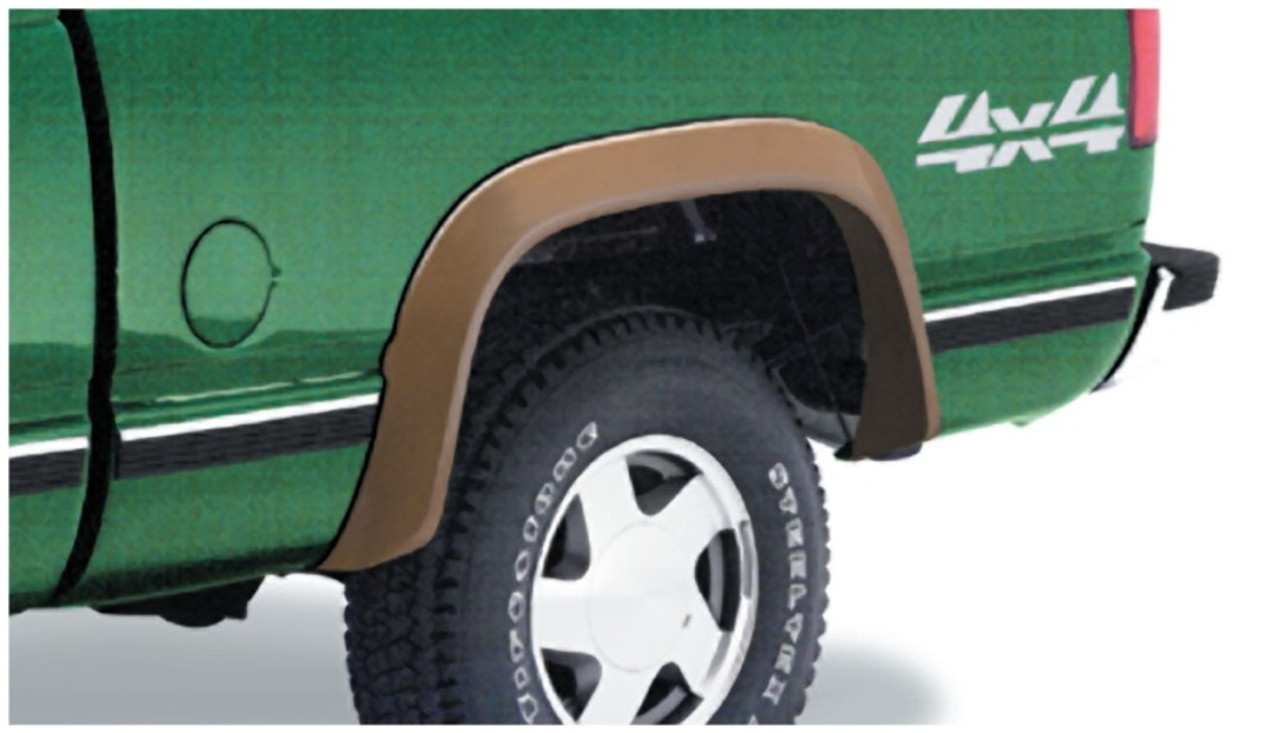Bushwacker 88-99 Chevy C1500 Extend-A-Fender Style Flares 2pc Covers OEM Flare Holes - Black