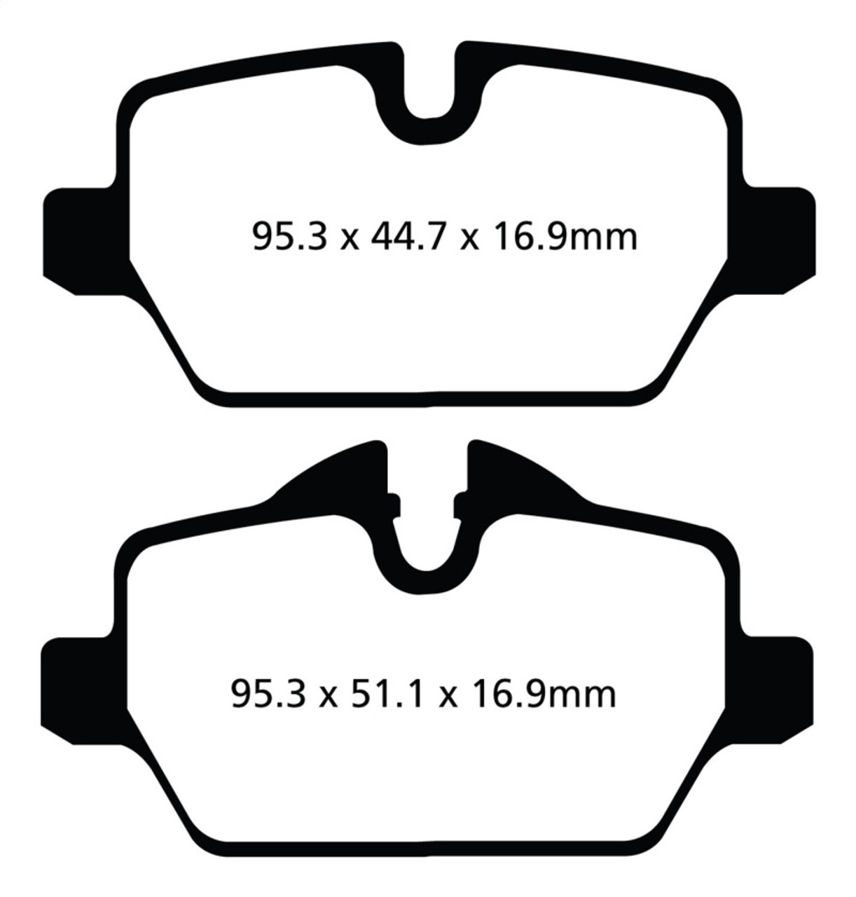 EBC 10+ Mini Countryman 1.6 Cooper Greenstuff Rear Brake Pads
