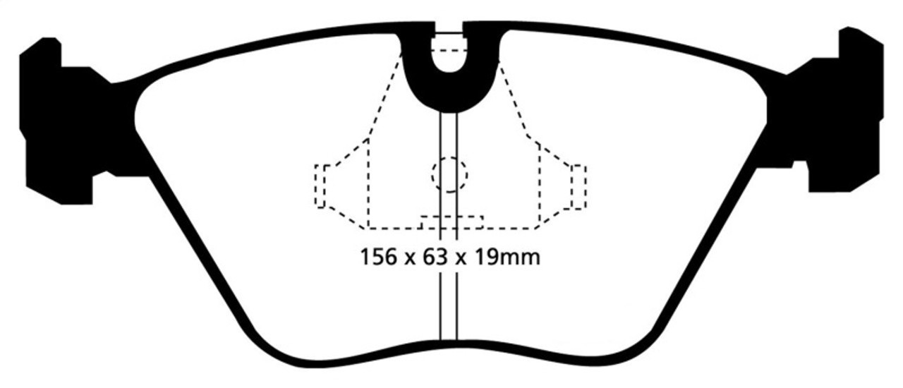 EBC 92-95 BMW M3 3.0 (E36) Yellowstuff Front Brake Pads