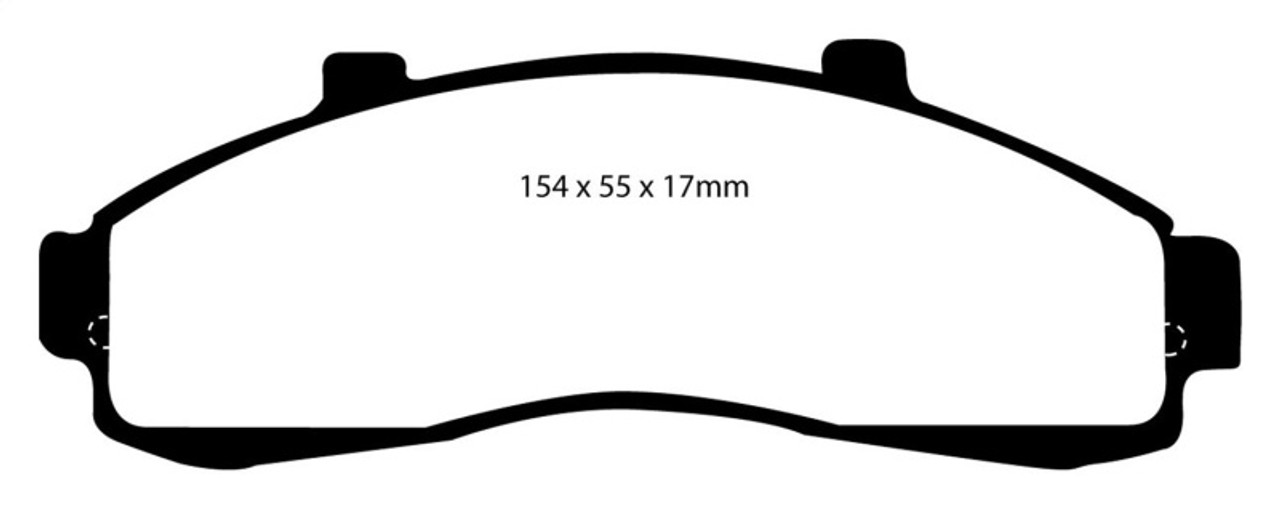 EBC 95-01 Ford Explorer 4.0 2WD Redstuff Front Brake Pads