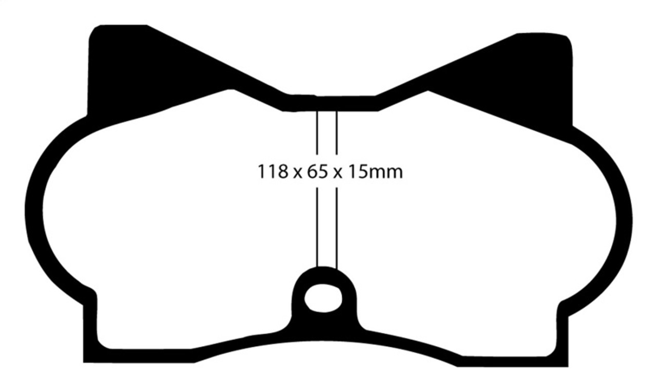 EBC 70-74 De Tomaso Pantera 5.7 Yellowstuff Front Brake Pads