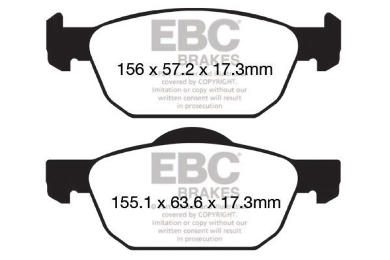 EBC Brakes Yellowstuff Performance Brake Pads ebcDP42154R
