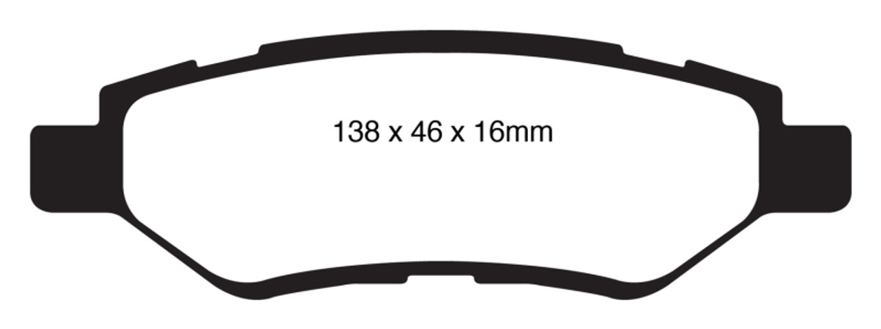 EBC 08-13 Cadillac CTS 3.0 Greenstuff Rear Brake Pads