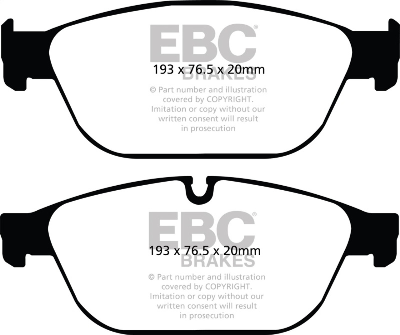 EBC 11-12 Audi A8 Quattro 3.0 Supercharged Redstuff Front Brake Pads