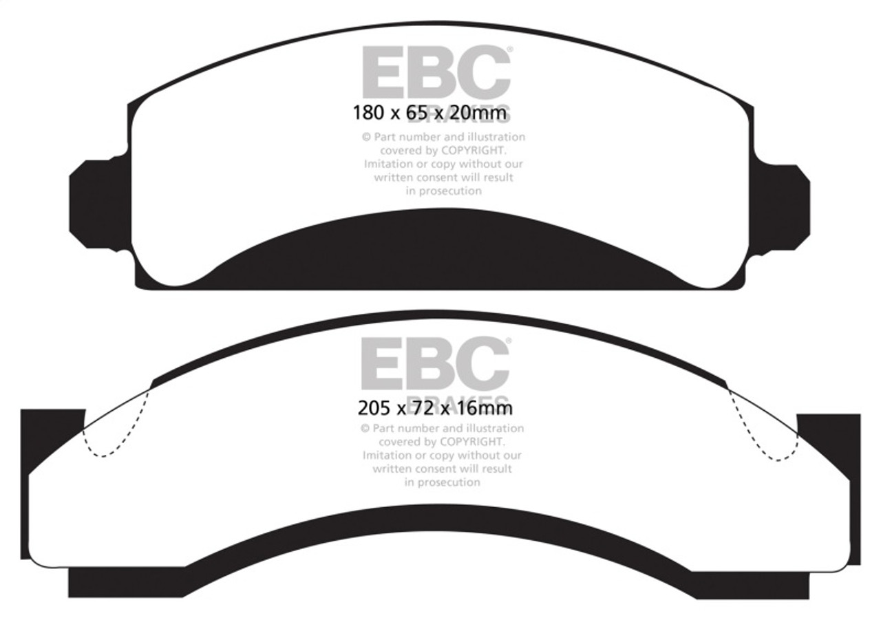 EBC 74-80 Chevrolet C30 (JB8) Yellowstuff Front Brake Pads