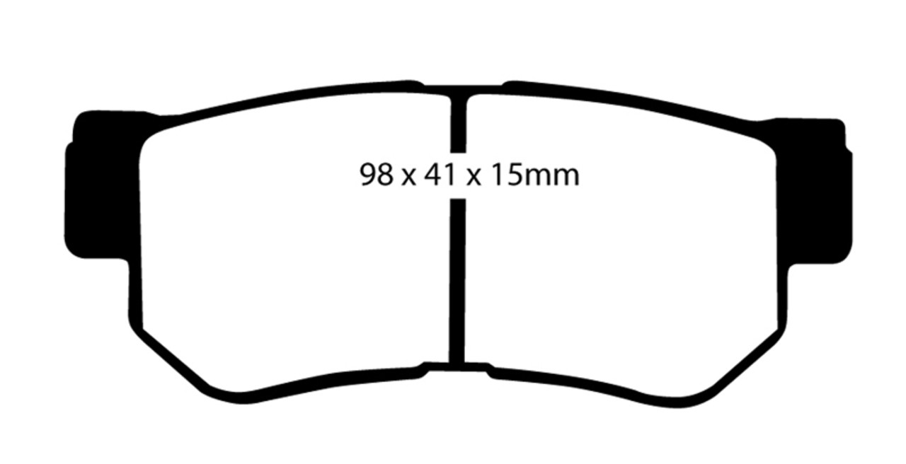 EBC 01-06 Hyundai Santa Fe 2.4 Greenstuff Rear Brake Pads