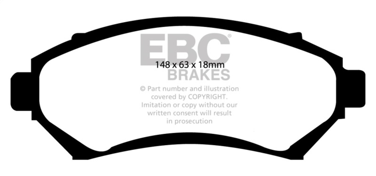 EBC 97-03 Buick Century 3.1 Yellowstuff Front Brake Pads