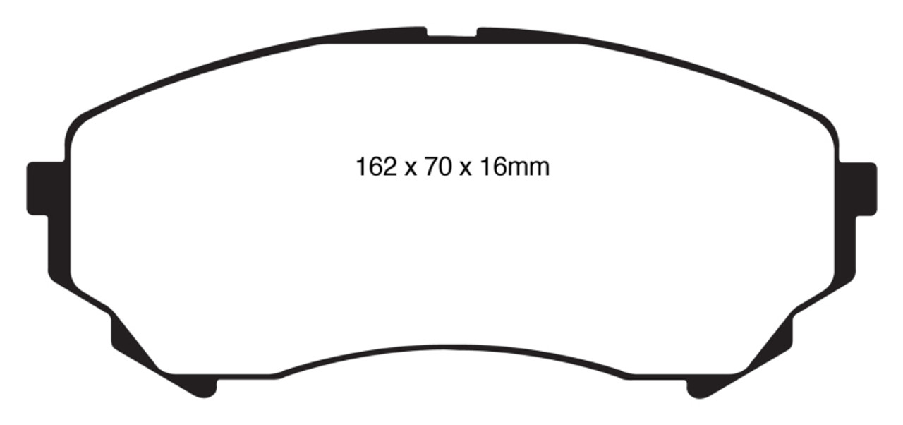 EBC 08-13 Cadillac CTS 3.6 (315mm Rear Rotors) Yellowstuff Front Brake Pads