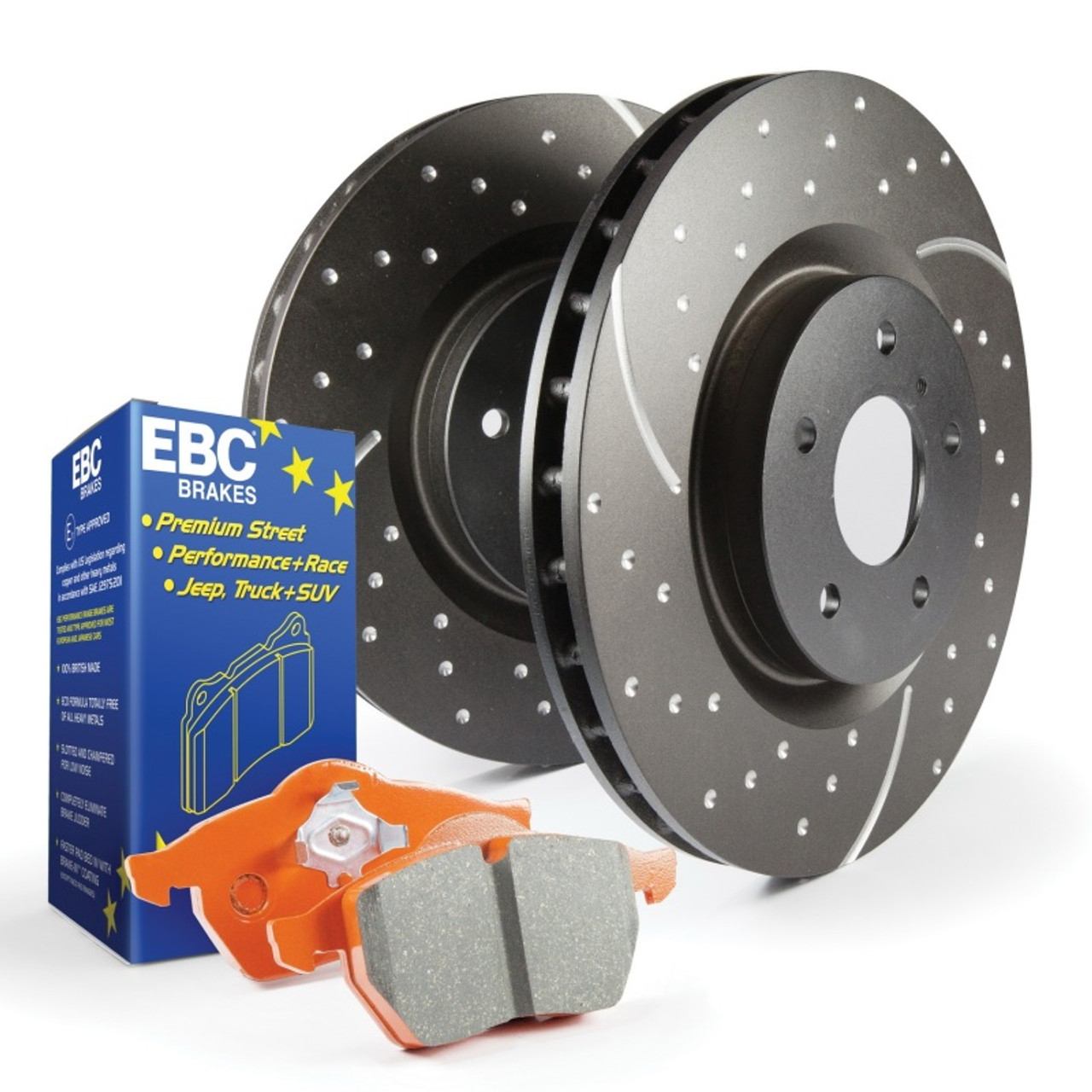 Stage 8 Kits Orangestuff and GD Rotors ebcS8KF1119