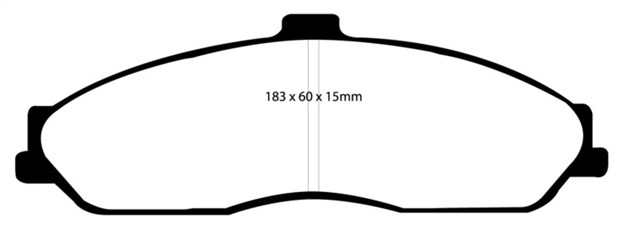 EBC 03-04 Cadillac XLR 4.6 Yellowstuff Front Brake Pads