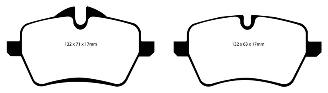 EBC 07-14 Mini Hardtop 1.6 Turbo Cooper S Yellowstuff Front Brake Pads