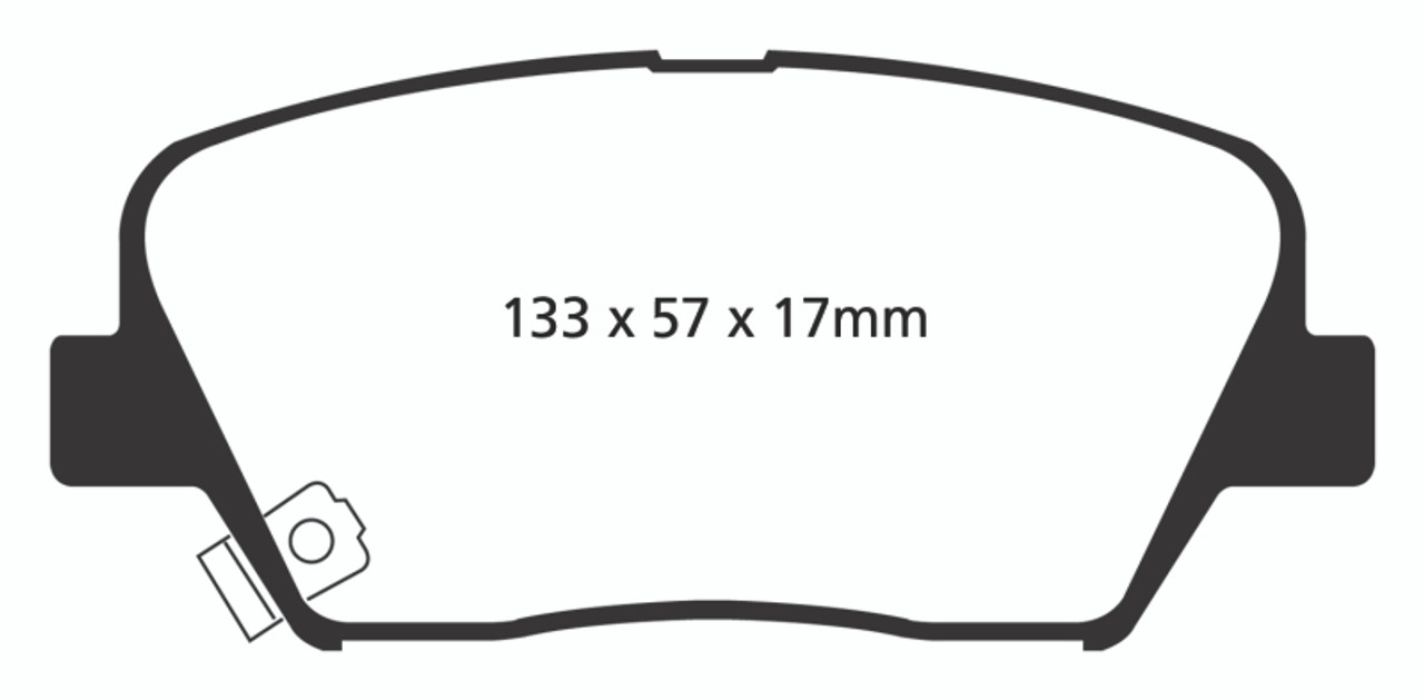 EBC 13+ Hyundai Santa Fe 2.0 Turbo Greenstuff Front Brake Pads