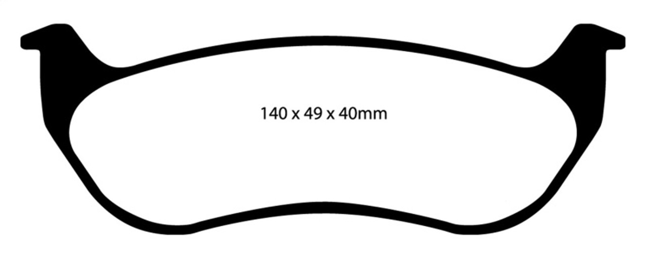 EBC 07-11 Ford Explorer Sport Trac 4.0 Greenstuff Rear Brake Pads