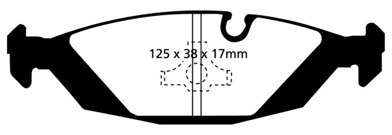 EBC 87-88 BMW M5 3.5 (E28) Redstuff Rear Brake Pads
