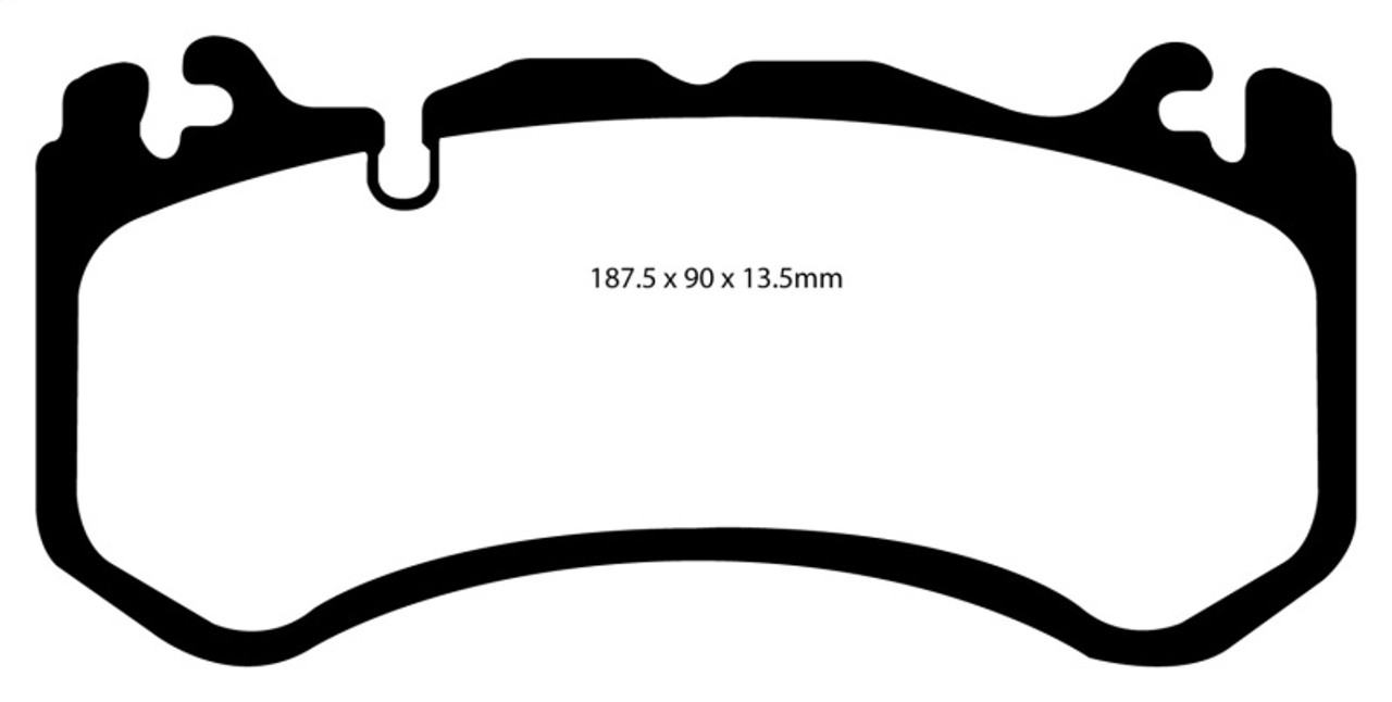 EBC 08-13 Mercedes-Benz C63 AMG (W204) 6.2 Redstuff Front Brake Pads