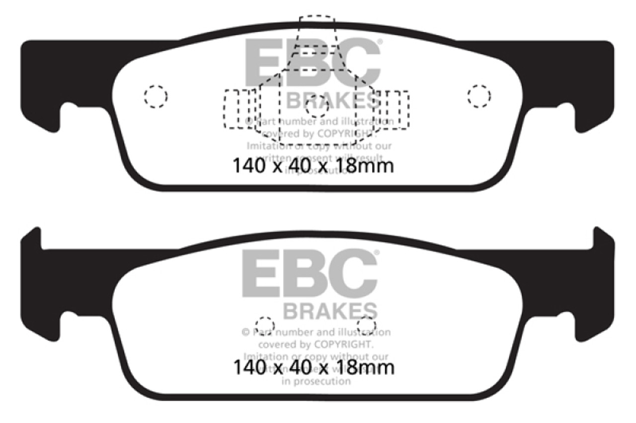 EBC 2016-2017 Smart Fortwo 0.9L Turbo Greenstuff Front Brake Pads
