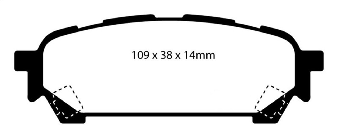 EBC 04-06 Saab 9-2X 2.0 Turbo Redstuff Rear Brake Pads