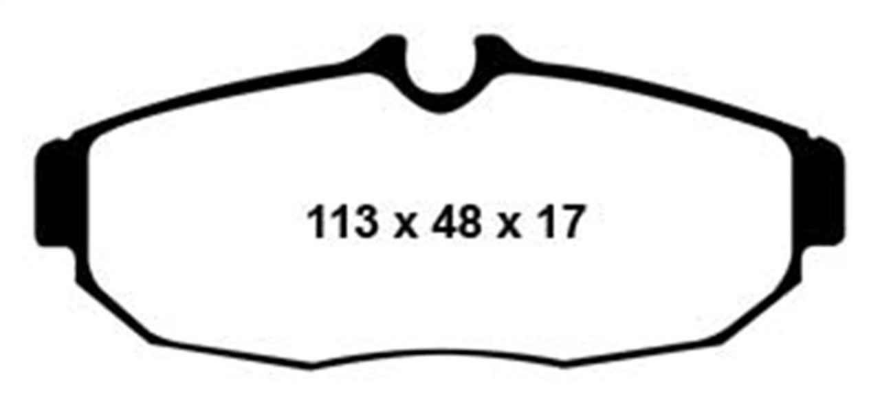EBC 05-10 Ford Mustang 4.0 Redstuff Rear Brake Pads