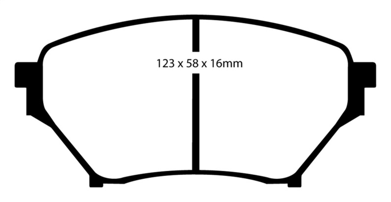 EBC 01-03 Mazda Miata MX5 1.8 (Sports Suspension) Yellowstuff Front Brake Pads