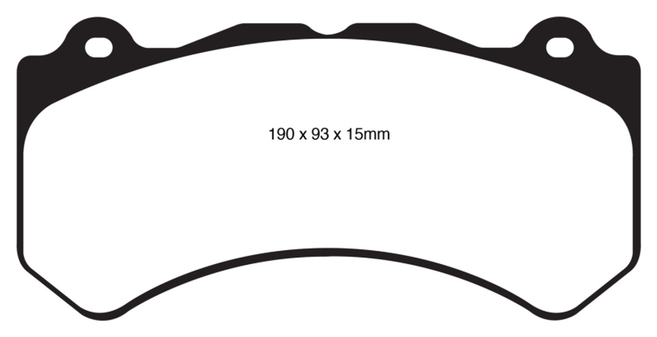 EBC 16+ Cadillac ATS-V 3.6 Twin Turbo Yellowstuff Front Brake Pads