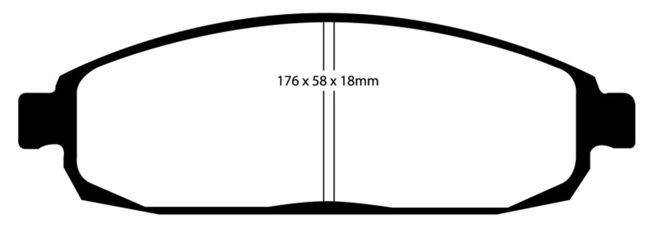 EBC 05-10 Jeep Commander 3.7 Greenstuff Front Brake Pads