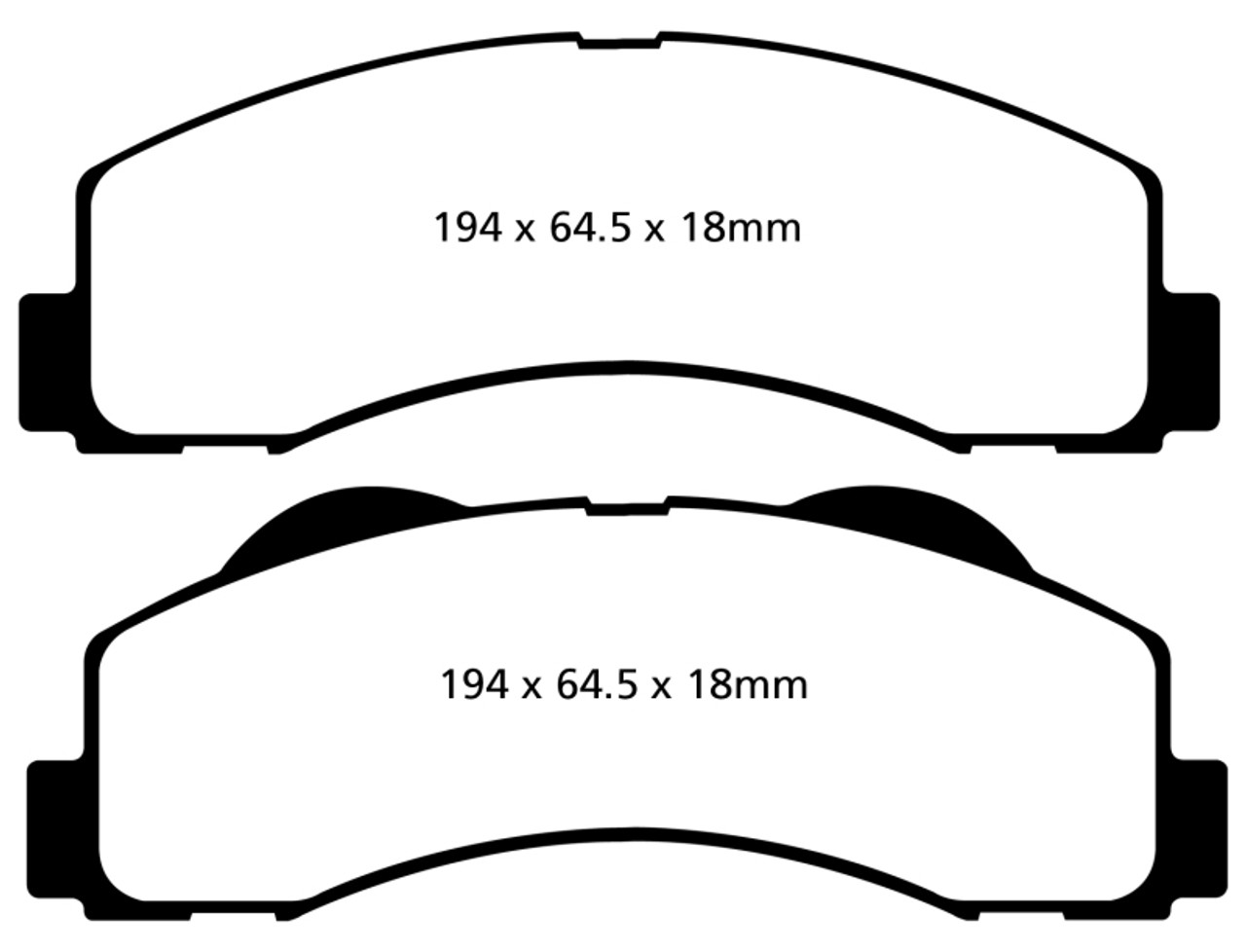 EBC 15+ Ford Expedition 3.5 Twin Turbo 2WD Redstuff Front Brake Pads